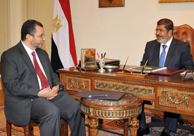 مشاورات مرسى وقنديل قبل اعلان الحكومه