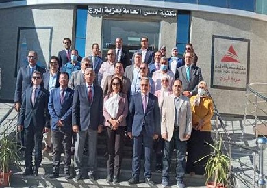 الإدارة المحلية بالنواب تتفقد مكتبة مصر العامة
