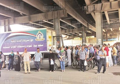 منفذ بيع لحوم و منتجات القوات المسلحة - تصوير احمد عبد الفتاح
