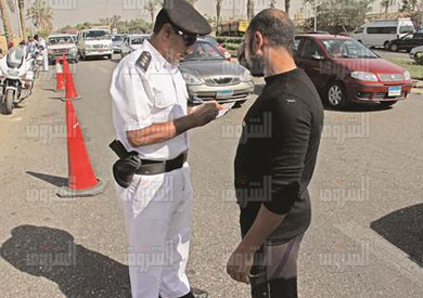 حملة مرورية - تصوير رافى شاكر