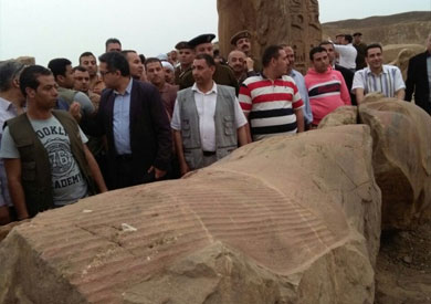 وزير الآثار يوصي بضرورة الانتهاء من سحب المياه الجوفية بمنطقة صان الحجر