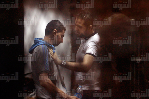 جانب من جلسة إعادة محاكمة المتهمين بـ«مذبحة استاد بورسعيد» - تصوير: أحمد عبدالفتاح