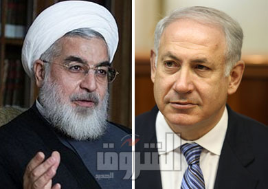 رئيس الوزراء الإسرائيلي بنيامين نتنياهو و الإيراني حسن روحاني