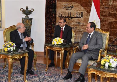 السيسي خلال لقاء رئيس مجلس النواب القبرصير