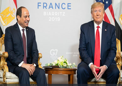لقاء الرئيس السيسي مع الرئيس ترامب
