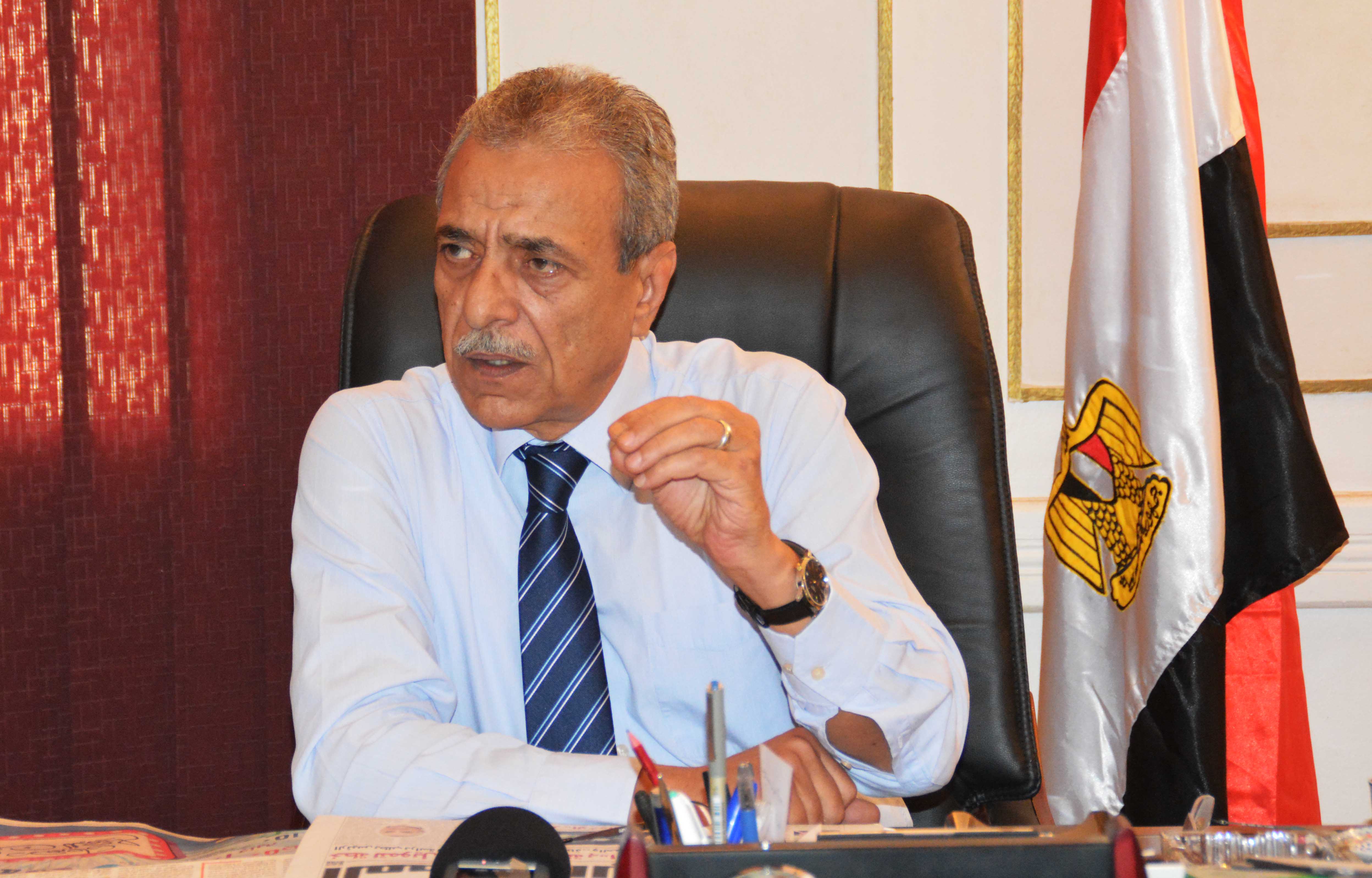 اللواء صلاح الدين زيادة محافظ المنيا