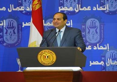 عبد الفتاح السيسي يشهد الاحتفال بعيد العمال