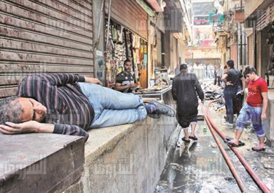 وقف الحال في انتظار بائعي الرويعي- تصوير هبة خليفة