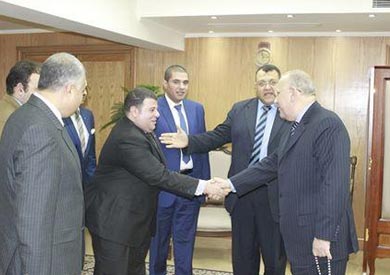 وزير العدل مع نادي قضاة المنصورة