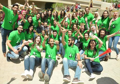 طلاب السنوات النهائية بالجامعة الألمانية يحتفلون بالتخرج