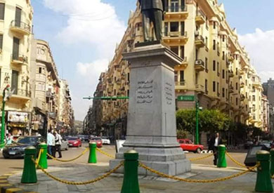 انتهاء تطوير ميدان طلعت حرب وإعادة اللمسة الجمالية له
