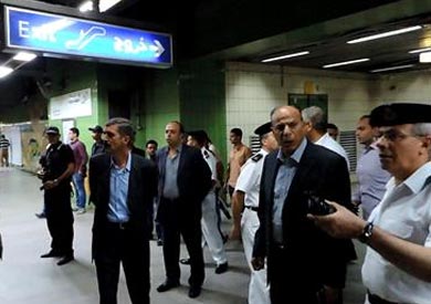 مدير شرطة النقل يتفقد تأمين الخط الثالث للمترو
