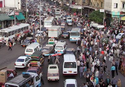 صورة أرشيفية لزحام مروري