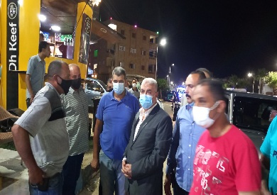 مدير أمن كفر الشيخ يتفقد مصيف بلطيم ليلا