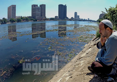 تلوث النيل بعدسة الشروق