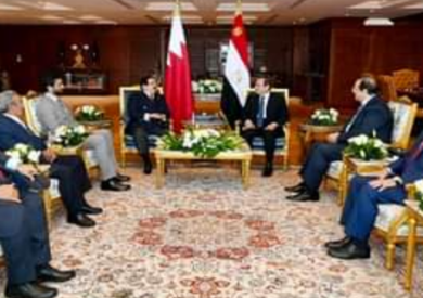 السيسي وملك البحرين