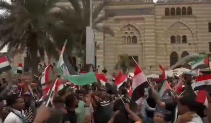 مظاهرات مؤيدة لمواقف الرئيس السيسي تجاه القضية الفلسطينية في الجيزة وسوهاج