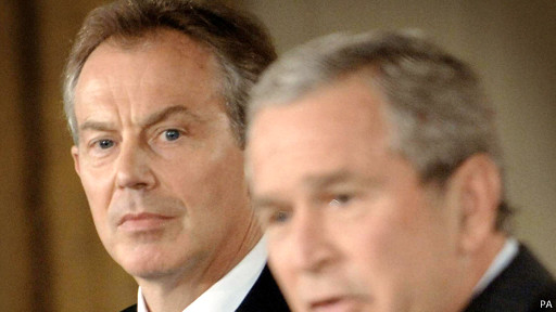 بلير كان من اشد حلفاء جورج بوش في التدخل العسكري في العراق