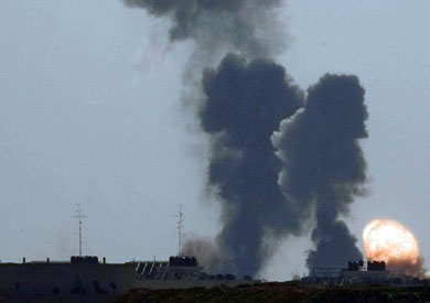 انفجار صاروخ أطلق من غزة على إسرائيل - أرشيفية