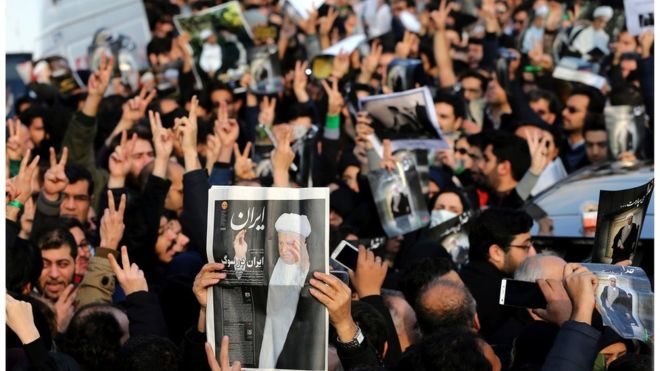 شارك نحو مليوني شخص في تشييع الرئيس الإيراني السابق أكبر هاشمي رافسنجاني.