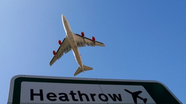 سيؤثر الحظر في بريطانيا على 14 خطوط جوية أجنبية ومحلية ومن بينها، الخطوط الجوية البريطانية