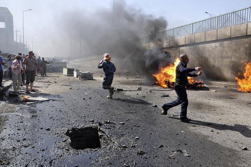 مقتل وإصابة 5 أشخاص إثر انفجار عبوة ناسفة جنوبي بغداد