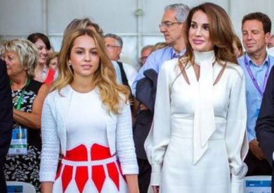 الملكة رانيا والأميرة إيمان