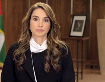 الملكة رانيا العبد الله زوجة العاهل الأردني