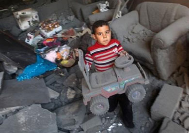 أطفال فلسطين تحت القصف