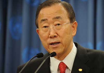 الأمين العام للأمم المتحدة بان كي مون