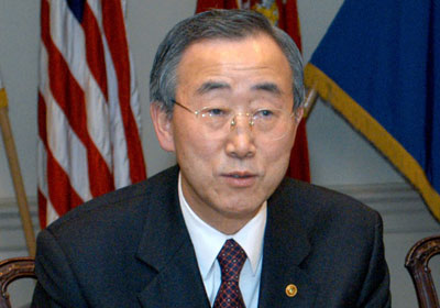 الأمين العام للأمم المتحدة بان كي مون