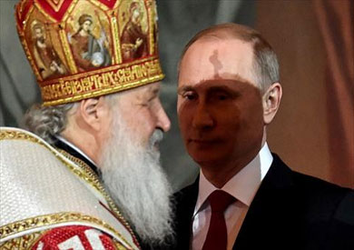بوتين وميدفيديف في قداس عيد الفصح بكاتدرائية المسيح المخلص