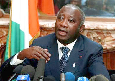 الرئيس السابق لوران جباجبو