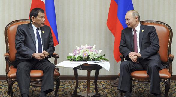 الرئيس الفلبيني ونظيره الروسي يؤكدان التعاون في عدة مجالات بينها العسكرية