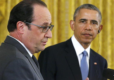 الرئيس الفرنسي فرنسوا هولاند هاتفيا السبت مع نظيره الأمريكي باراك أوباما