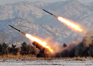 اطلاق الصواريخ من كوريا الشمالية - ارشيفية