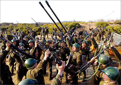 التدريبات العسكرية بكوريا الجنوبية