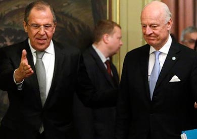 لافروف مع دي ميستورا، أرشيف