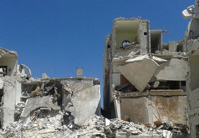 منازل مدمرة في نيجيريا - أرشيفية
