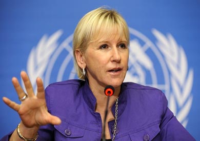 وزيرة الخارجية السويدية مارغو فالستروم ارشيفية