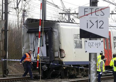 خروج قطار عن القضبان ببلجيكا