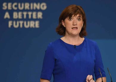 وزيرة التعليم البريطانية نيكى مورجان ارشيفية