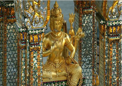 تعرض تمثال غلإله براهما للضرر قليلا جراء الإنفجار