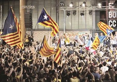احتفالات في برشلونة