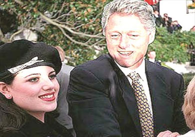 مونيكا لوينسكي مع بيل كلينتون