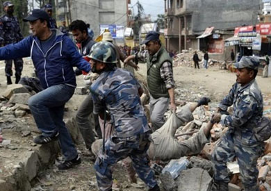 زلزال نيبال المدمر - ارشيفية