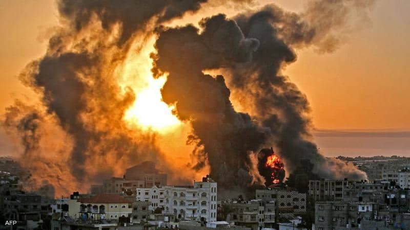 استشهاد 7 فلسطينيين في غارة إسرائيلية على مدينة غزة 