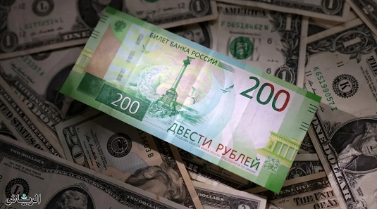 ارتفاع الدولار واليورو مقابل الروبل في بورصة موسكو اليوم