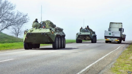 قع قاعدة كراماتورسك العسكرية جنوب بلدة سلافيانسك