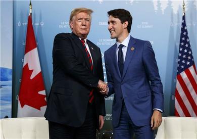 ترامب ورئيس وزراء كندا